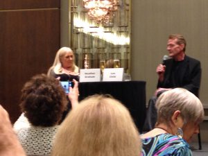 Heather Graham and Lee Child (L to R).